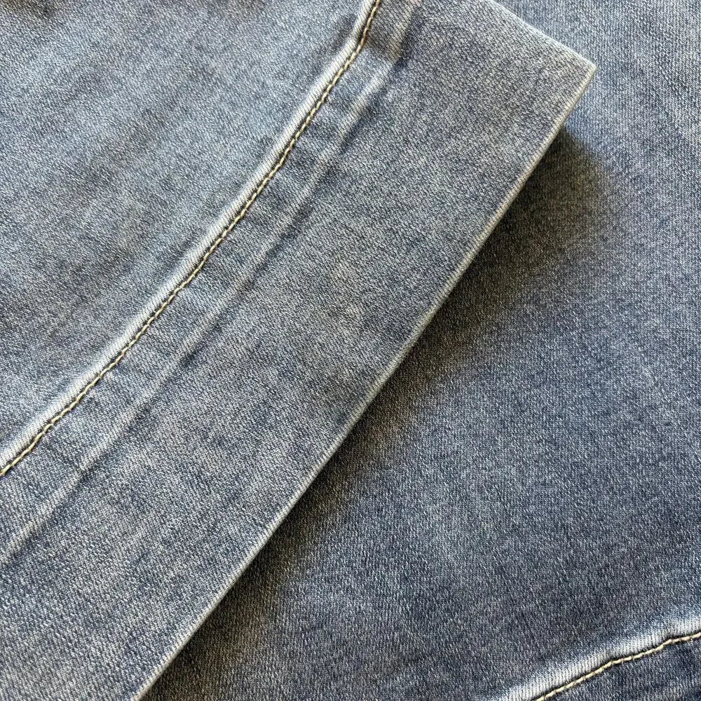 Judy Blue Jeans Sz 15/32 Med Wash Blue Denim Wide Leg Baggy Faded Skater Casual - Picture 10 of 10